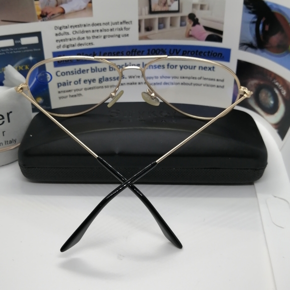 New Computer Aviator Glasses with Blue Block Lens - Picture 6 of 9